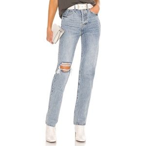 Pistola Cassie Super High Rise Straight Jean Sz 27